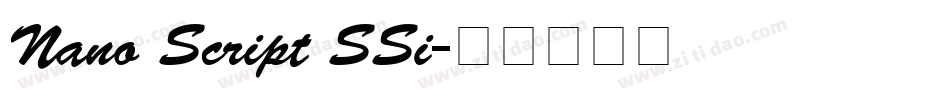Nano Script SSi字体转换